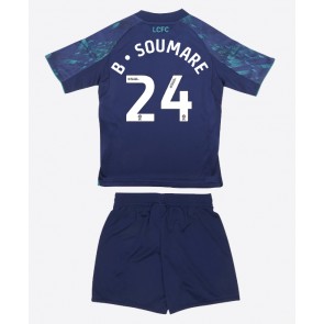 Leicester City Boubakary Soumare #24 Replica Away Stadium Kit for Kids 2025-26 Short Sleeve (+ pants)